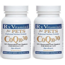 Load image into Gallery viewer, Rx Vitamins For Pets CoQ10 30 Softgels Caps for Dogs &amp; Cats, Ubiquinone COQ79, 3 Pack.
