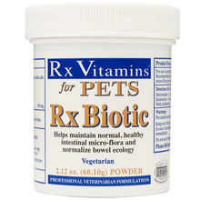 Load image into Gallery viewer, Rx Vitamins For Pets Rx Biotic 2.12 oz Powder, veterinary probiotic for healthy pet digestion.
