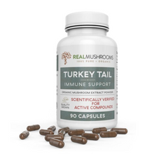 Load image into Gallery viewer, Real Mushrooms Turkey Tail Extract 90 Capsules RM-TURKEYTAIL 3 PACK
