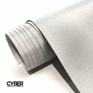 Faraday Cyber NC-RS-A EMF RF Shielding Fabric Roll 50" x 1', Adhesive Nickel Copper Material