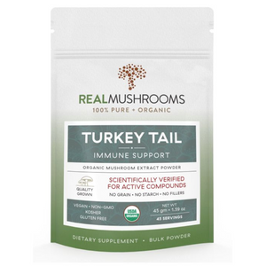 Real Mushrooms Turkey Tail Extract Bulk Powder RM-TURKEYTAILPWD 45 Grams