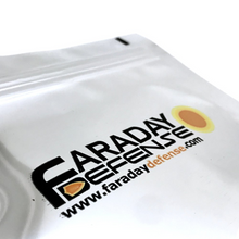 Load image into Gallery viewer, Faraday NEST-Z KIT 5 PC Medium EMP Bags with logo and aluminum protective layers.
