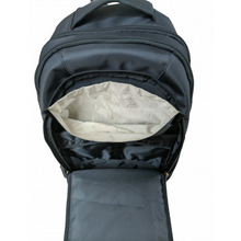 Load image into Gallery viewer, Faraday Backpack with double-fold seal and interior lining for signal blocking.
