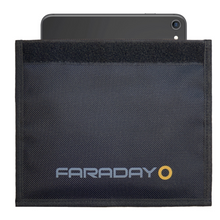 Load image into Gallery viewer, Faraday Jacket Forensic Cell Phone Bag with Triple Layers of Cyber Fabric, Black, 4&quot;x7.5&quot;
