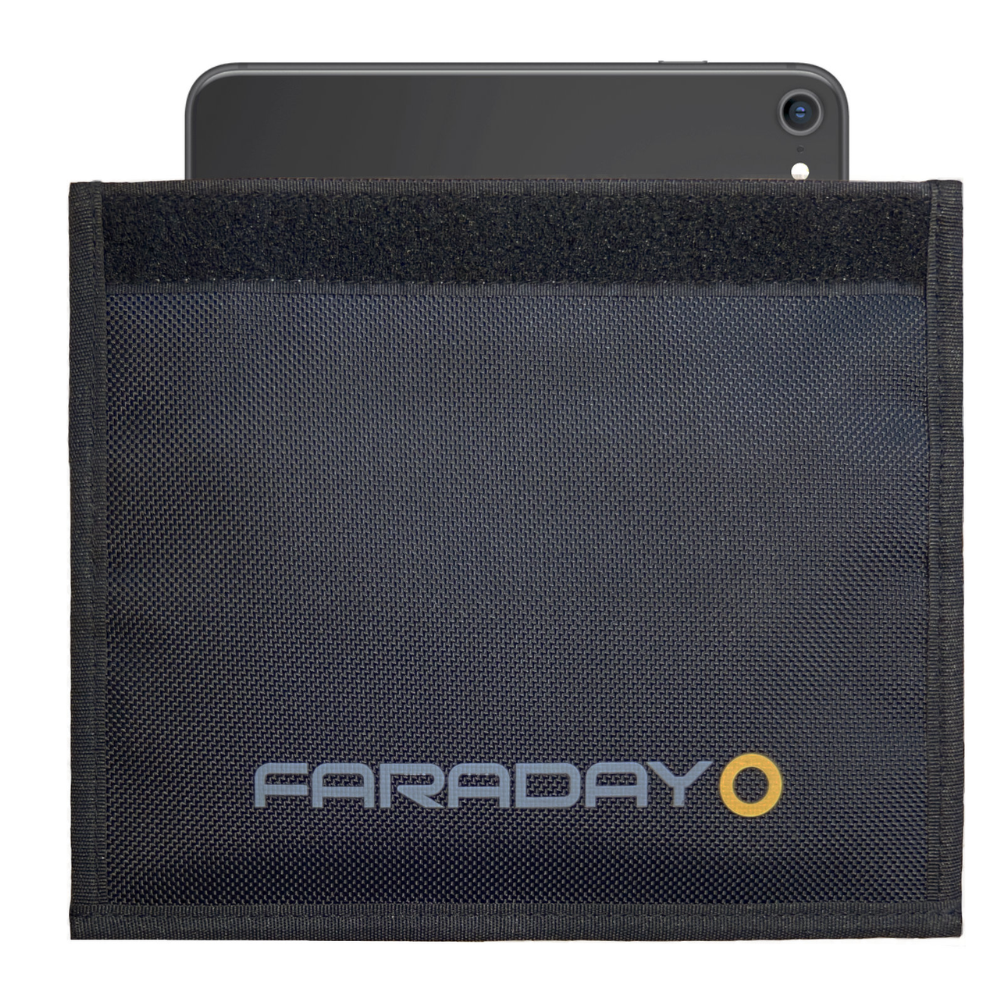 Faraday Jacket Forensic Cell Phone Bag with Triple Layers of Cyber Fabric, Black, 4