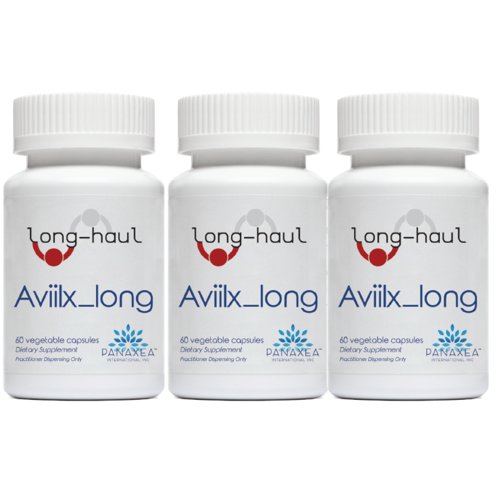 Compuestos botánicos estandarizados Panaxea Aviilx Long Haul 60 cápsulas de 500 mg (paquete de 3)