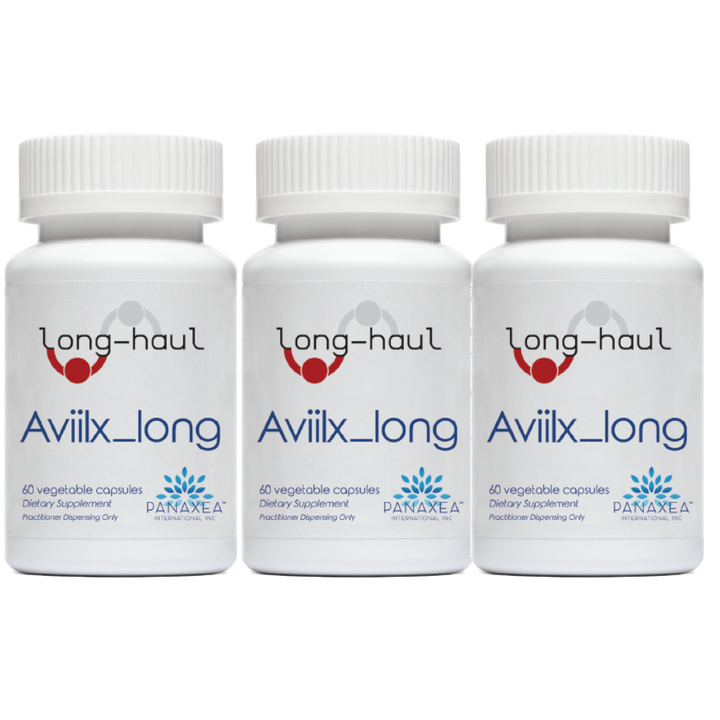 Compuestos botánicos estandarizados Panaxea Aviilx Long Haul 60 cápsulas de 500 mg (paquete de 3)