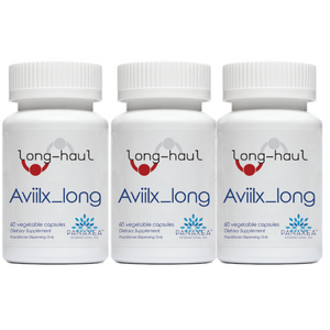 Panaxea Aviilx Long Haul Standardized Botanical Compounds 60 x 500 mg Caps 3 PACK