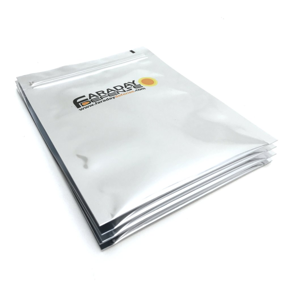 Faraday 3 PC Cell Phone NEST-Z EMP Faraday Bags for electronic protection, 5"x7" size.