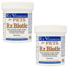 Load image into Gallery viewer, Rx Vitamins For Pets Rx Biotic 2.12 oz powder, 3-pack, supports digestive health in pets.
