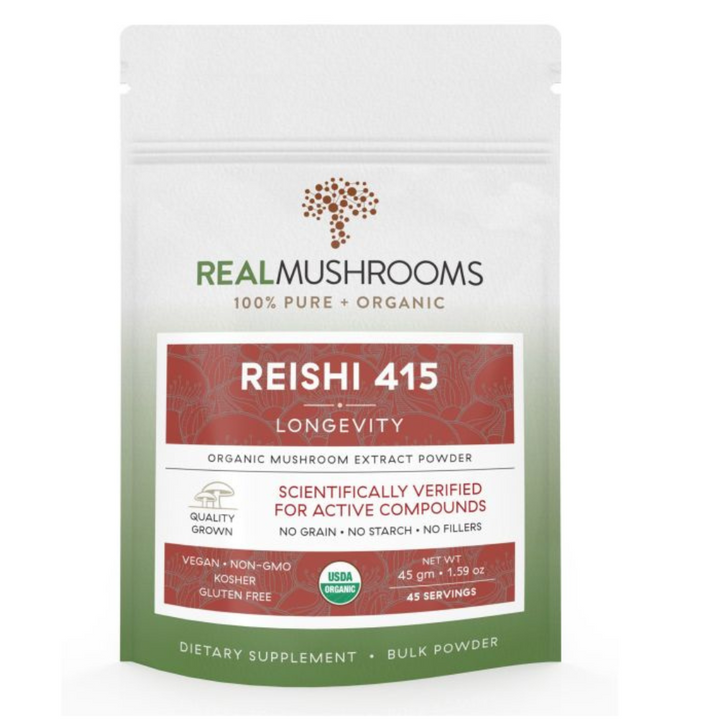Real Mushrooms Reishi Mushroom Extract Bulk Powder 45 Grams