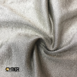 Faraday Cyber ES Silver Elastic Fabric for EMF RF Shielding, 62-inch width.