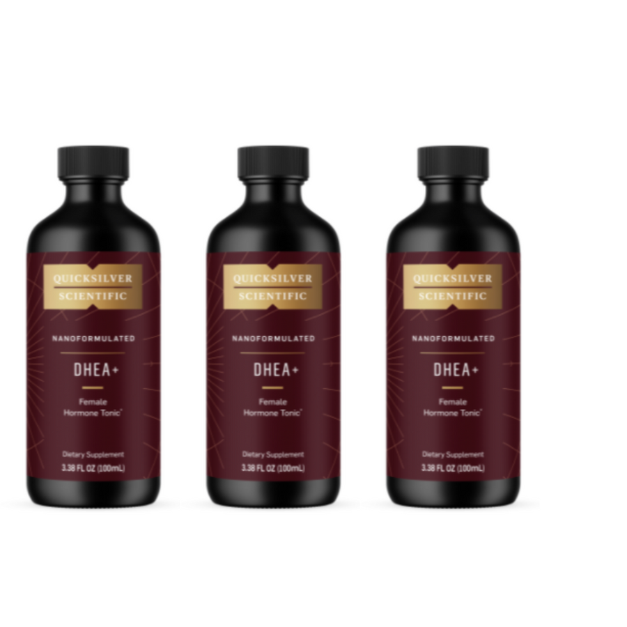Quicksilver Scientific Nano formulated Female Hormone Tonic 3-pack, 100ml bottles.