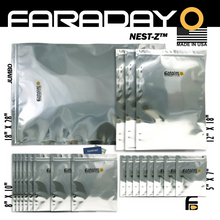 Load image into Gallery viewer, Faraday 20 PC Large-Kit NEST-Z 7.0mil Moisture Barrier EMP Bags for Electronics Protection
