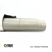 Load image into Gallery viewer, Faraday Cyber NC-RS EMF RF shielding nickel copper rip-stop fabric roll 50&quot; x 1&#39;.
