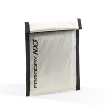 Load image into Gallery viewer, Faraday NX3 cellphone bag with ESD/EMP protection, triple-layer cyber fabric, 85dB attenuation, and secure Velcro closure.
