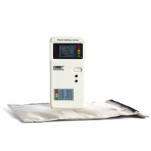 Load image into Gallery viewer, Faraday NX3 Cellphone ESD/EMP bag with Cornet electrosmog meter, featuring triple-layer cyber fabric for signal blocking.
