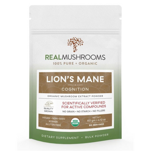 Real Mushrooms Lions Mane Mushroom Extract Bulk Powder 60 Grams  3 PACK