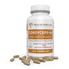 Load image into Gallery viewer, Real Mushrooms Cordyceps 120 Capsules Non-GMO Vegan RM-CORDYCEPS 3 PACK
