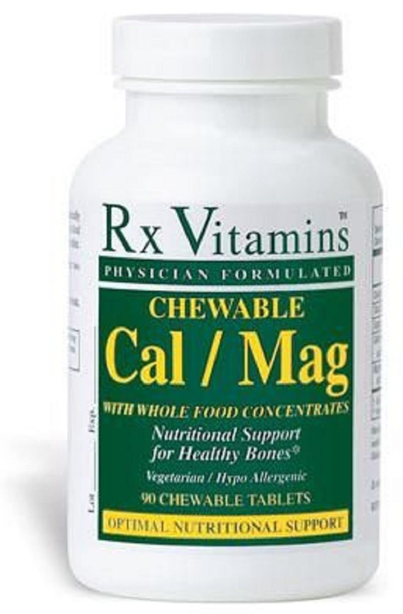 Vitaminas Rx Cal Mag masticables 90 comprimidos para la salud ósea
