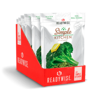 ReadyWise Simple Kitchen Buttered Broccoli 0.6 Oz 18 PACK 3 YEAR SHELF LIFE