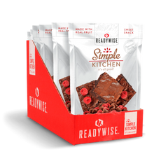 Load image into Gallery viewer, ReadyWise Simple Kitchen Raspberries &amp; Brownie Bites 2 Oz 18 PACK
