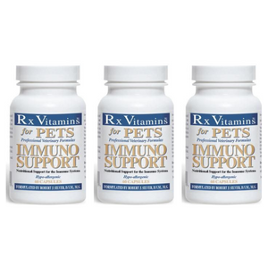 Rx Vitamins for Pets Immuno Support 60 Caps 3 Pack for immune system, bones, muscles, stress, and aging.