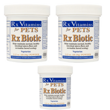 Load image into Gallery viewer, Rx Vitamins for Pets Rx Biotic powder 3 pack for healthy pet digestion.
