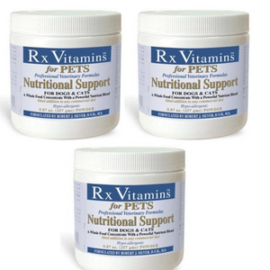 Rx Vitamins For Pets Nutritional Support 9.07 oz 3 pack for dogs and cats.