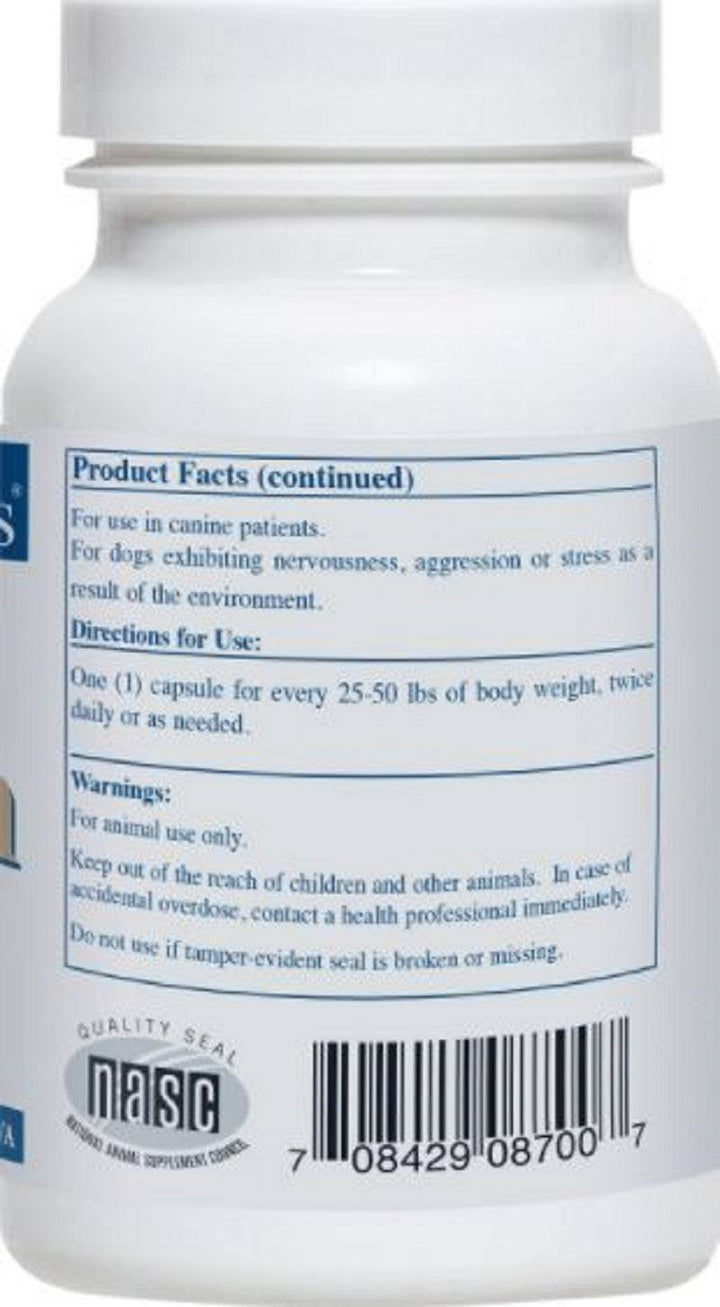 Vitaminas Rx para Mascotas NutriCalm 50 Cápsulas Fórmula para el Alivio del Estrés en Perros