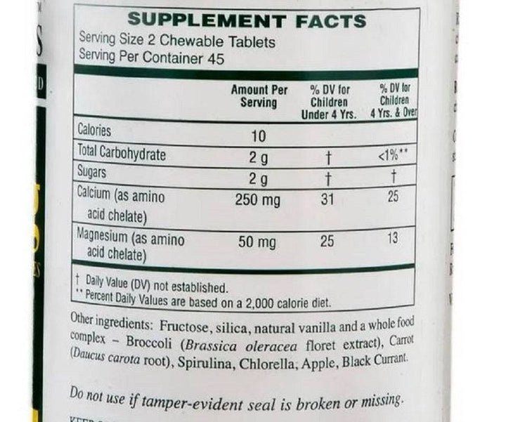 Vitaminas Rx Cal Mag masticables 90 comprimidos para la salud ósea