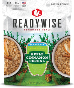 ReadyWise Appalachian Apple Cinnamon Cereal 2.5 Serv 4.7 Oz 12 PACK