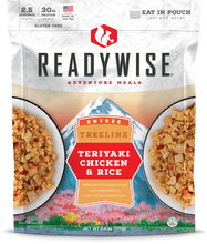 Load image into Gallery viewer, ReadyWise 2.5 Serving Treeline Teriyaki Chicken &amp; Rice 6 Oz 10 PACK
