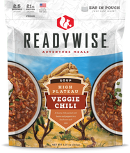 Load image into Gallery viewer, ReadyWise High Plateau Veggie Chili Soup 2.5 Servings 3 Oz 12 PACK
