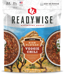 ReadyWise High Plateau Veggie Chili Soup 2.5 Servings 3 Oz 12 PACK