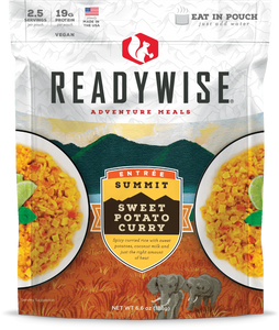 ReadyWise Summit Sweet Potato Curry 2.5 Servings 6.6 Oz 10 PACK