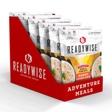 Load image into Gallery viewer, ReadyWise Trail Treats Mango Sticky Rice 2.5 Servings 5.7 Oz 12 PACK
