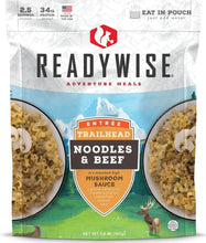 Load image into Gallery viewer, ReadyWise 2.5 Servings Trailhead Noodles &amp; Beef 5.6 Oz 10 PACK
