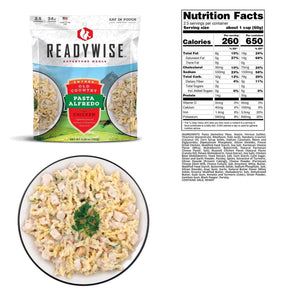 ReadyWise 2.5 Serv Old Country Pasta Alfredo Chicken 10 PACK