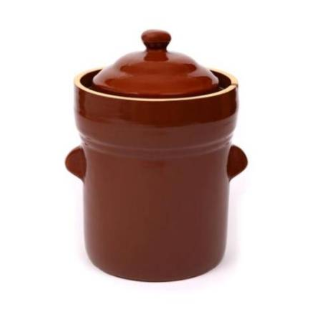 Boleslawiec Fermenting 10 Litre Polish Crock With Crock Lid Stones & Manual