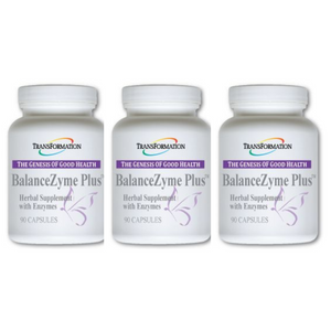 Transformation Enzymes BalanceZyme Plus Herbal Supplement 90 Caps 3 Pack