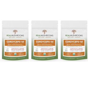 Real Mushrooms Cordyceps Mushroom Extract Bulk Powder  60 Gm RM-CORDYPWD 3 PACK