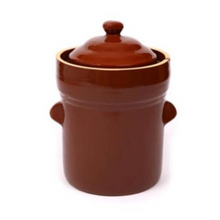 Load image into Gallery viewer, Boleslawiec Fermenting 15 Litre Polish Crock With Crock Lid Stones &amp; Manual
