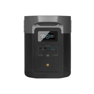 EcoFlow DELTA Max 2000 Power Station with dual charging ports and display.