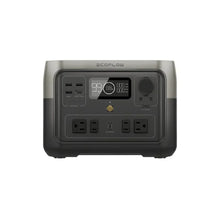 Load image into Gallery viewer, EcoFlow RIVER 2 Max Portable Power Station, lightweight and reliable, multiple charging options, front panel view.
