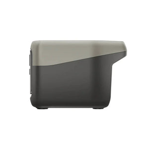 EcoFlow RIVER 2 portable power station side view, lightweight and compact design for easy off-grid power.