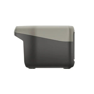 EcoFlow RIVER 2 Portable Power Station side view, compact design, lightweight, ideal for off-grid power needs.