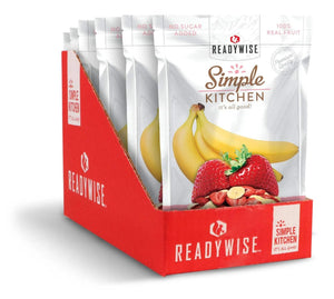 ReadyWise Freeze-Dried Strawberries & Bananas 1.1 Oz 18 PACK 3 YEAR SHELF LIFE