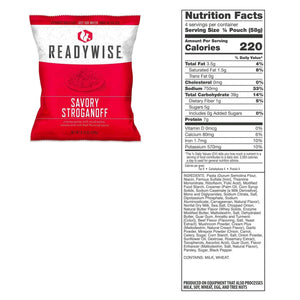 ReadyWise 60 Servings Emergency Food Supply Ready Grab Bag 25 YEAR SHELF LIFE