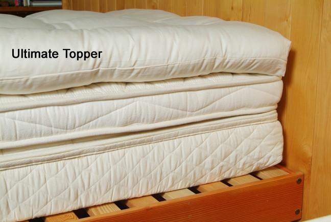 Cubrecolchón acolchado Holy Lamb Organics Natural Deep Sleep Nuevo tamaño completo